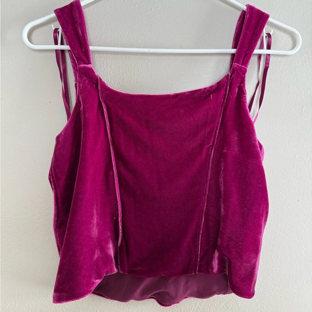 Anthropologie Velvet Corset Top - Small - Picture 7 of 10